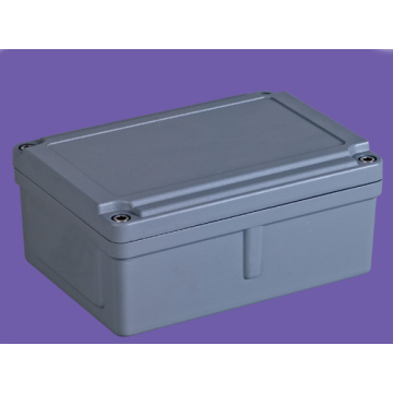 Caja de aluminio personalizada para electrónica, caja de montaje en pared de aluminio, caja superior de aluminio resistente AWP074 con tamaño 185 * 135 * 85 mm